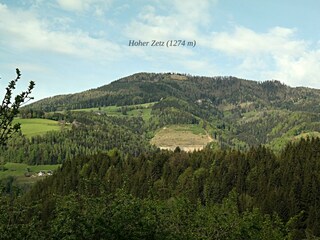 Blick auf den Hohen Zetz im Mai 2023