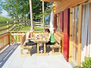 Frühstücken auf der Sonnenterrasse