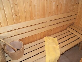 Sauna im Ferienhaus