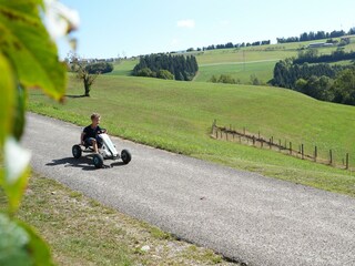 Gokart fahren beim Kleinbachbauer_Almenland