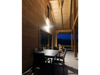 Terrasse bei Nacht