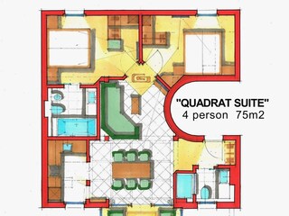 quadrat suite skizze