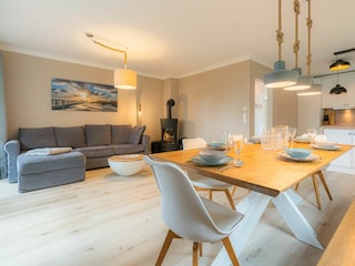 Wohnzimmer mit Kaminofen