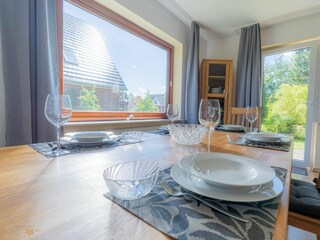 Essbereich im Wohnzimmer