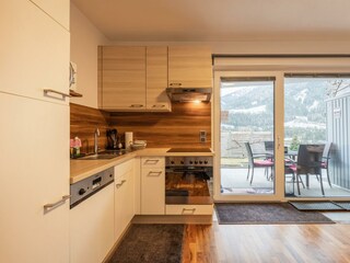 Wohnküche mit Bergaussicht