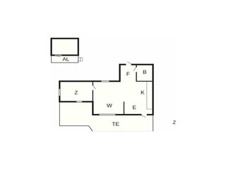 Vakantiehuis Grohed Grondplan 25