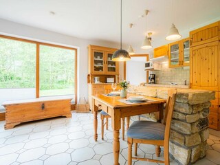 Essbereich im Wohnzimmer