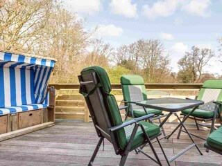 Dachterrasse mit Strandkorb