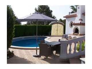 Pool mit Gartenansicht