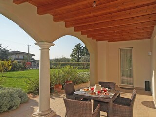 Außenbereich der Villa