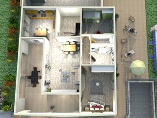 3D Plan der Villa