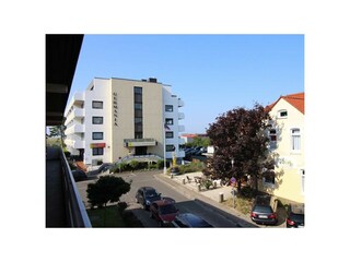 Ausblick vom Laubengang Richtung Meer