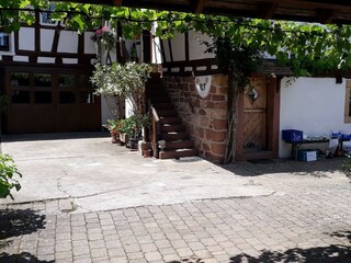 Treppe zur Ferienwohnung
