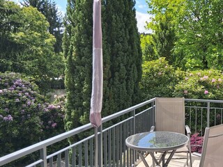 Balkon Wohnung Mandelblüte im EG.