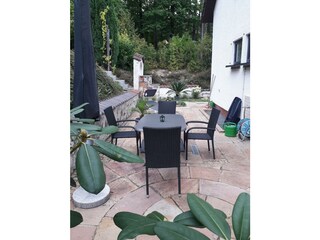 Terrasse Wohnung Mandelblüte
