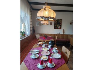 Der Frühstücksraum im Gästehaus