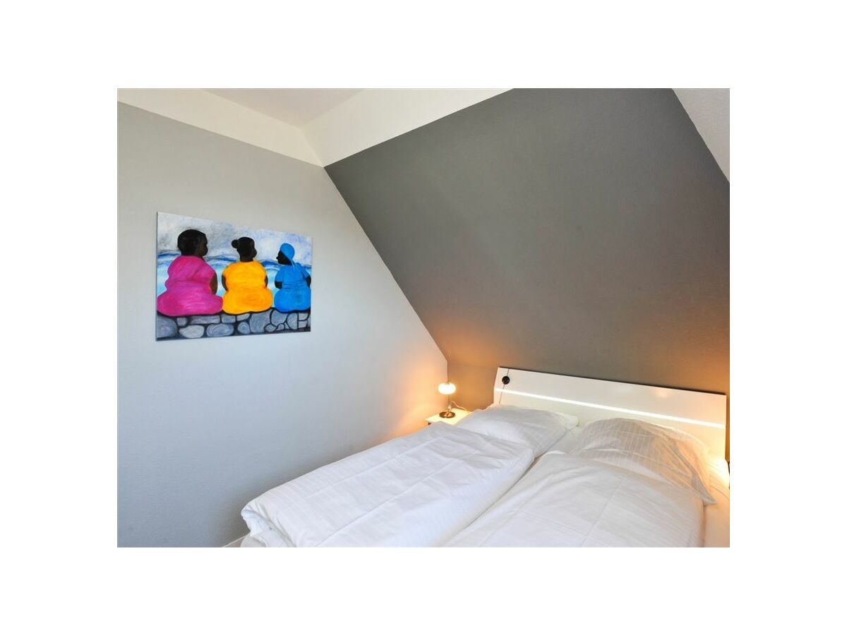 Schlafzimmer - Haus Austernfischer, Wohnung 4, Klaus-Groth-Weg 26, St. Peter-Bad