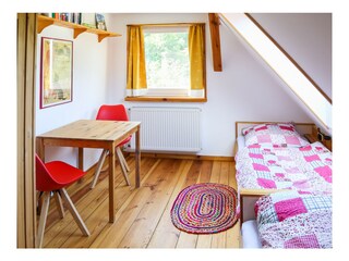 Schlafraum mit 2 Einzelbetten