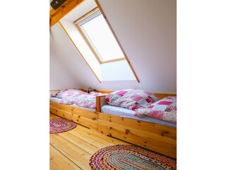 Schlafraum mit 2 Einzelbetten