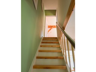 Treppe in das Obergeschoss