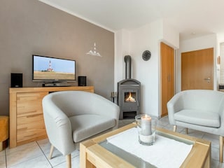 Wohnzimmer mit Kaminofen