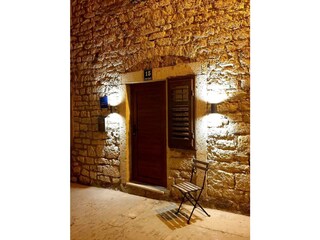 Eingangstür am Abend