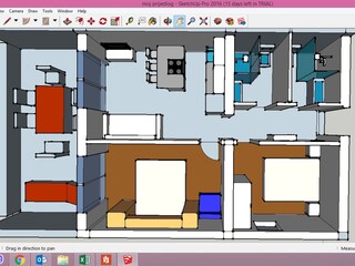 Vakantieappartement Mandre Grondplan 26