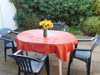 Sicht- und windgeschützte Terrasse