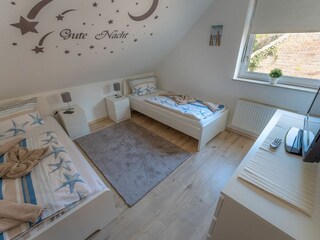 Weitere Perspektive Schlafraum zwei