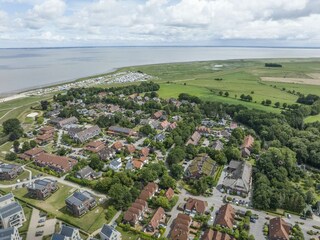 Das Nordseebad Dangast aus der Vogelperspektive