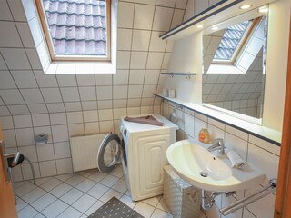 Geräumiger Waschplatz