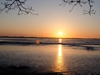 Am Kurhausstrand beginnt die blaue Stunde