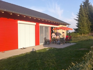 Abendstimmung auf der Terrasse