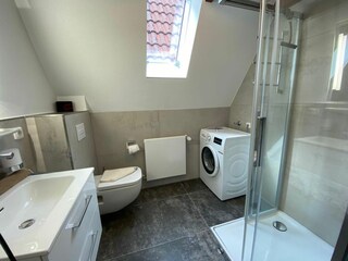 Das moderne Fenster-Duschbad