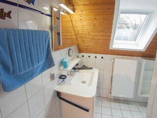Der geräumige Waschplatz
