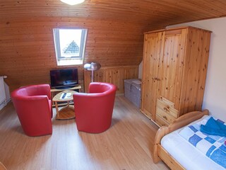 Genügend Stauraum im Dacheschoss