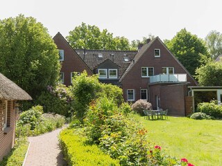 Blick Rückseite Fresenhuus - rechts Saunabereich