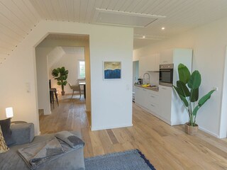 Der Blick vom Wohnbereich