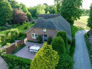 Rechts vom Reethuus Wanderweg Grönigshof Richtung Dangast