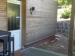 Eingangsbereich Apartement Tam mit kleiner eigenen Terrasse