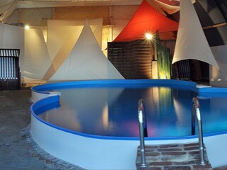 Hinten geht´s zur Sauna