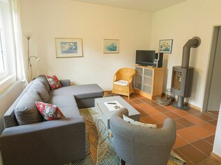 Wohnbereich - mit Kamin