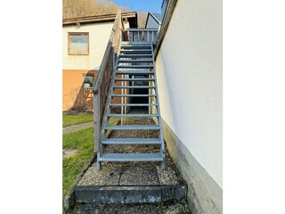 Treppe zum Hauseingang