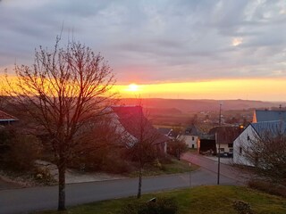 Sonnenaufgang vom Balkon