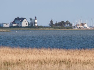 Schleimünder Leuchtturm und die Seglerkneipe "Giftbude"