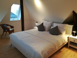 Schlafzimmer im Spitzboden
