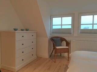 Spitzboden mit Blick auf Noor und Ostsee