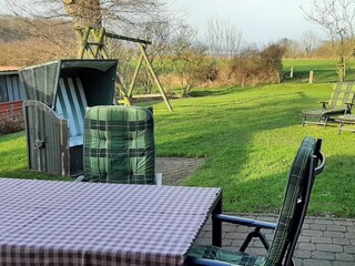 Sitzbereich auf der Terrasse