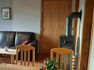 Wohnbereich mit Kamin