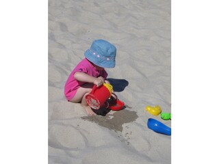 Spielen am Strand